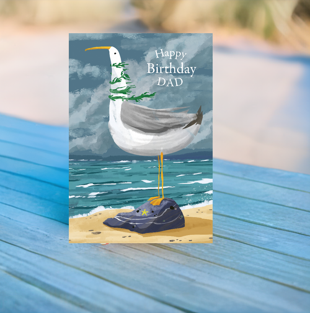 Seagull Birthday Card Father