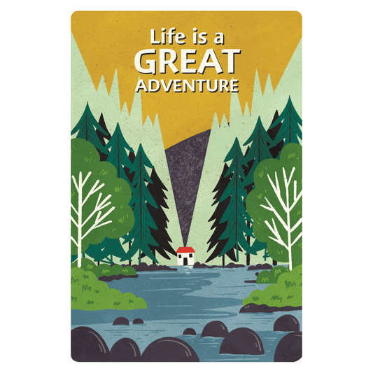 River House birthday card from Pictura, featuring a charming river scene, perfect for everyday greeting or celebration.