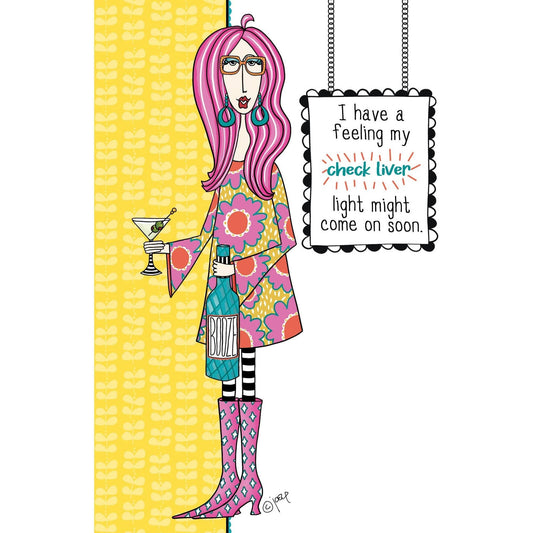 Liver Light Birthday Card by Dolly Mamas, Pictura brand, featuring colorful illustrations on an everyday card design.