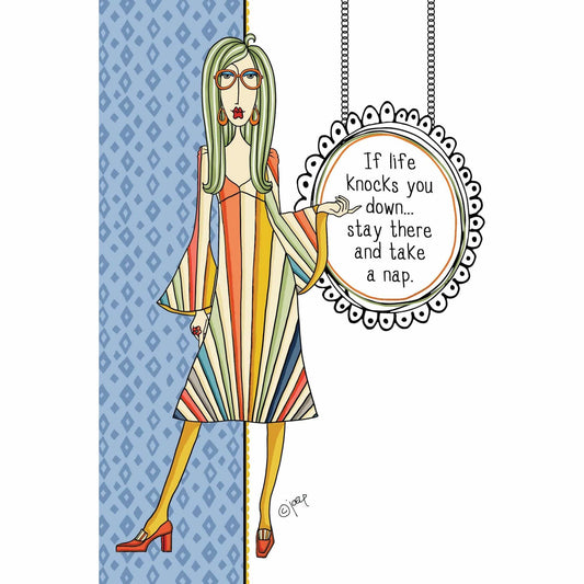 Pictura Take A Nap birthday card featuring a playful Dolly Mamas design, perfect for celebrating special occasions.