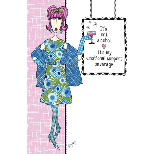 Pictura Emotional Support Birthday Card featuring a colorful illustration of Dolly Mamas, designed for everyday support and celebration.