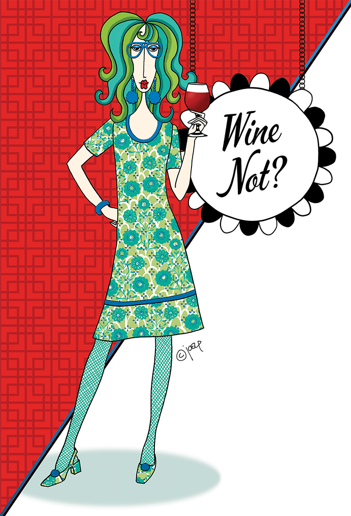 Wine not? Birthday Card Dolly Mamas
