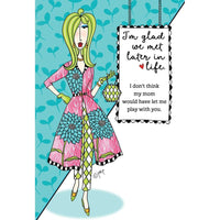 Colorful Dolly Mamas Later In Life Birthday Card from Cardmore featuring vibrant illustrations and cheerful birthday message.