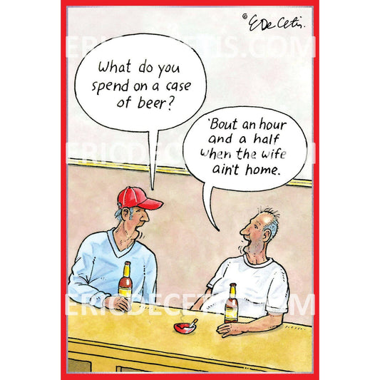 Pictura beer birthday card featuring humorous design by Eric Decetis, perfect for celebrating with friends.