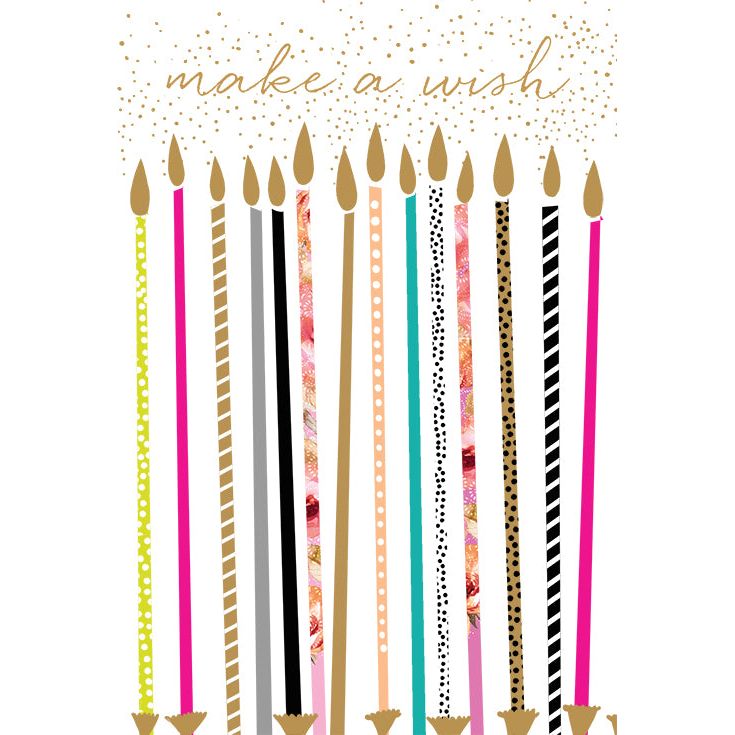 Birthday Candles Birthday Card Sara Miller