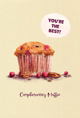 Complimentary Muffin Birthday Card