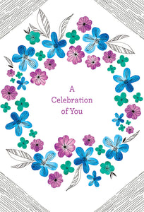 Cobalt Wreath Birthday Card