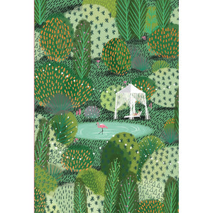 Tiny Flamingo Birthday Card