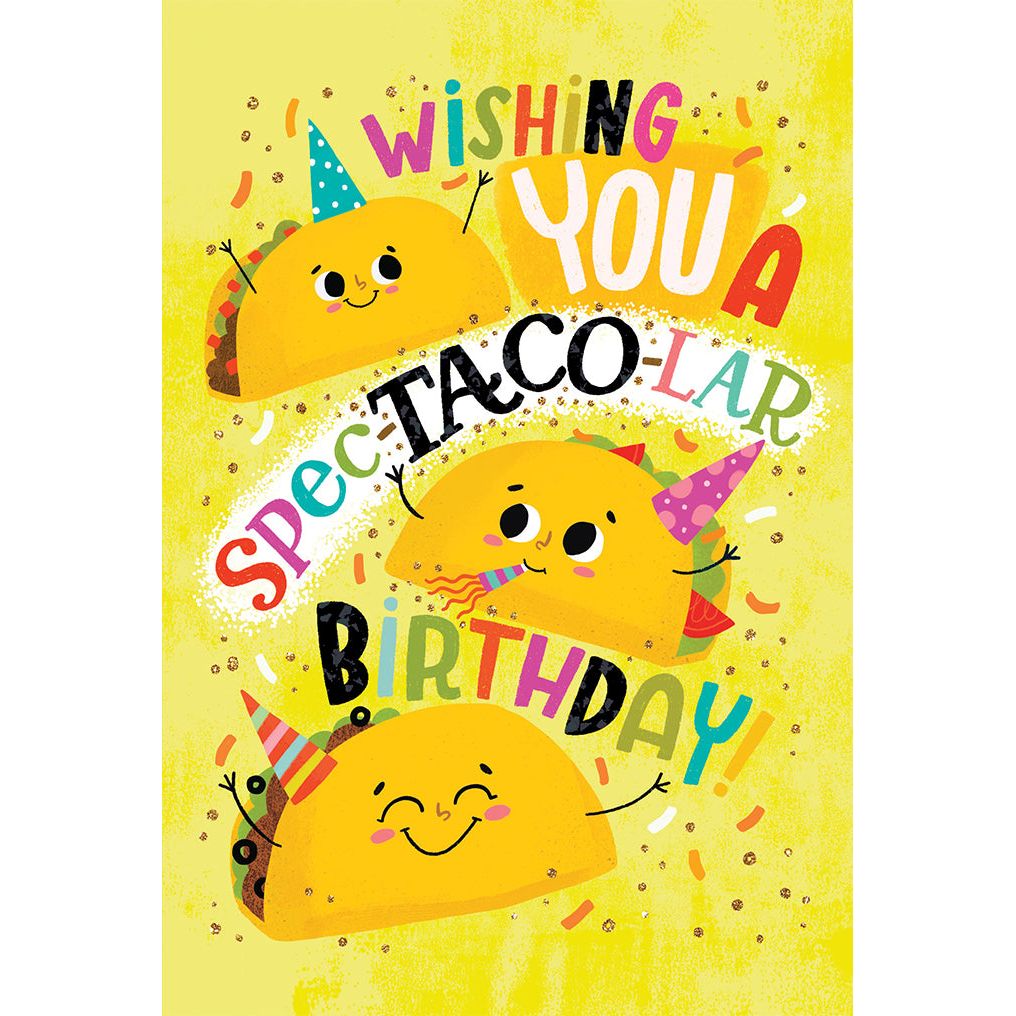 Spec-Taco-Lar Birthday Card