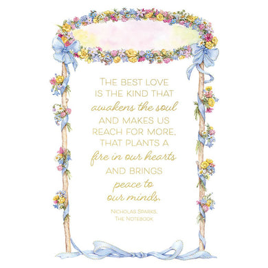 Floral Frame Wedding Card