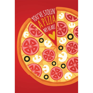 Pizza My Heart Love Card