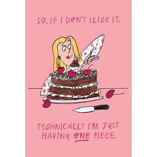 Pictura Just One Piece funny birthday card featuring colorful cartoon characters and playful design for celebration.