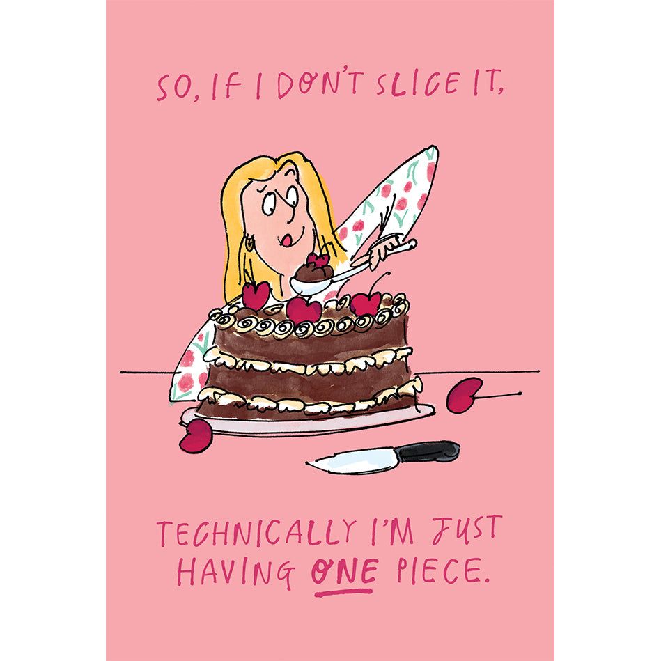 Just One Piece Funny Birthday Card