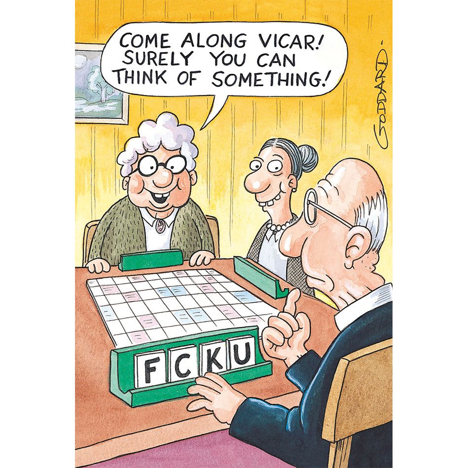 Scrabble Funny Birthday Card