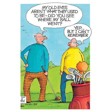 Forgetful Golf Funny Birthday Card