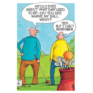 Forgetful Golf Funny Birthday Card