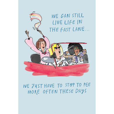 The Fast Lane Funny Birthday Card