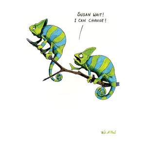 Chameleons Anniversary Card