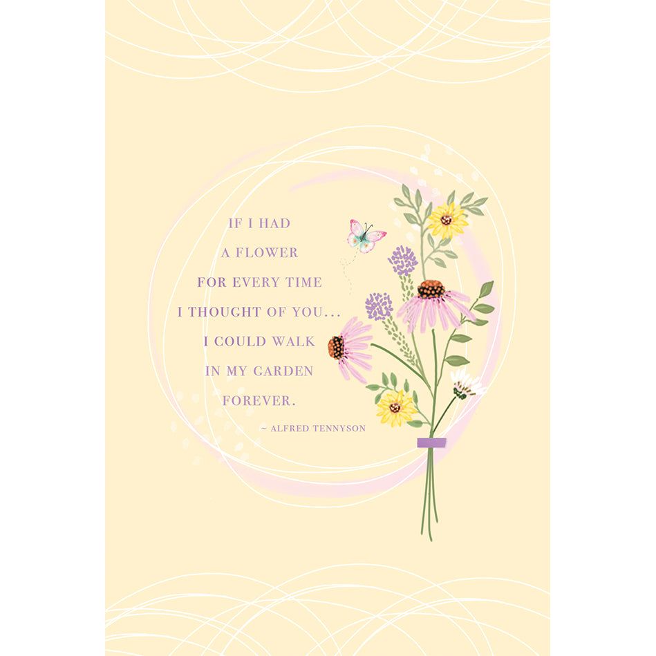 In My Garden Thinking Of You Card