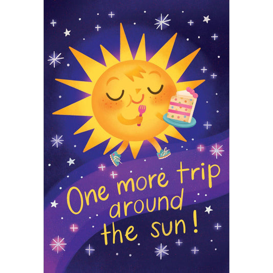 Pictura One More Trip birthday card from the Everyday Cards collection featuring travel-themed design and cheerful greeting.
