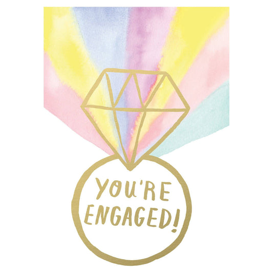You're Engaged engagement card from Pictura, featuring elegant design, perfect for celebrating engagement milestones.
