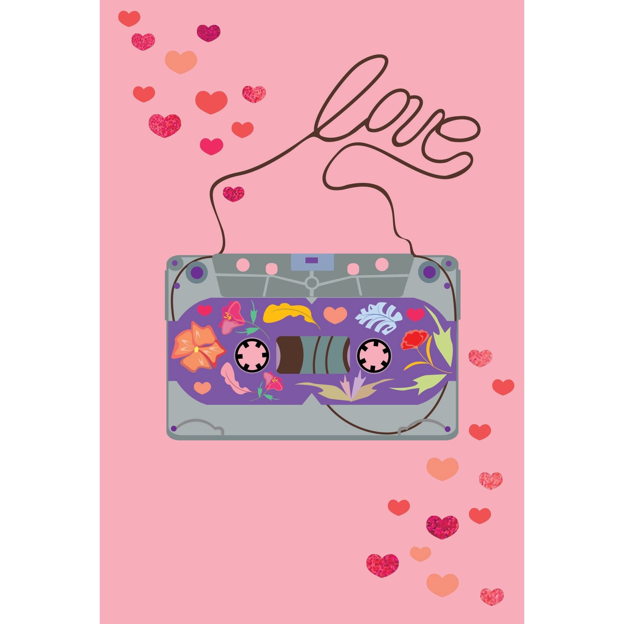 Love Mixtape Anniversary Card