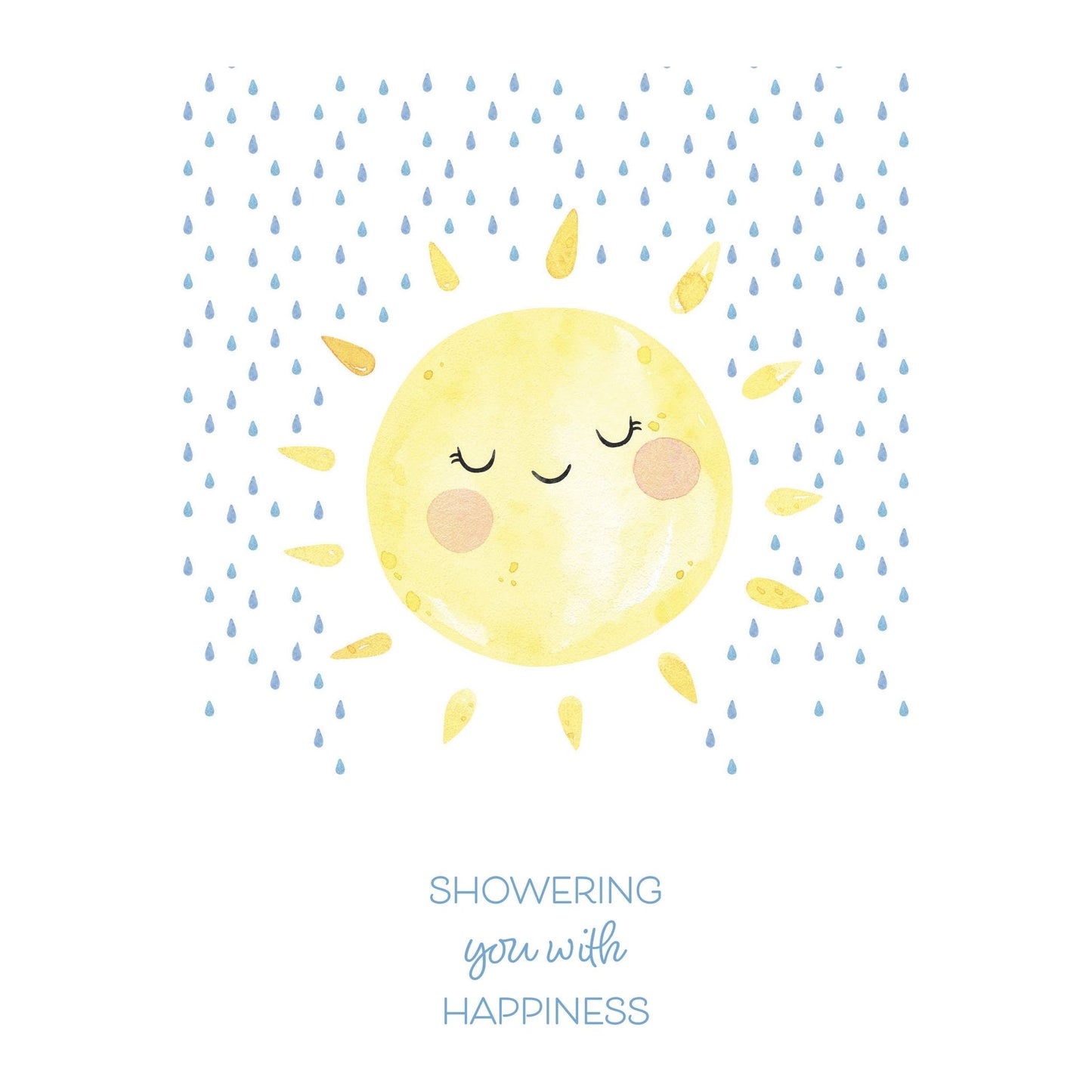 Smiling Sun Baby Shower Card