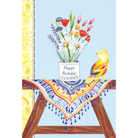 Boho Bird Birthday Card
