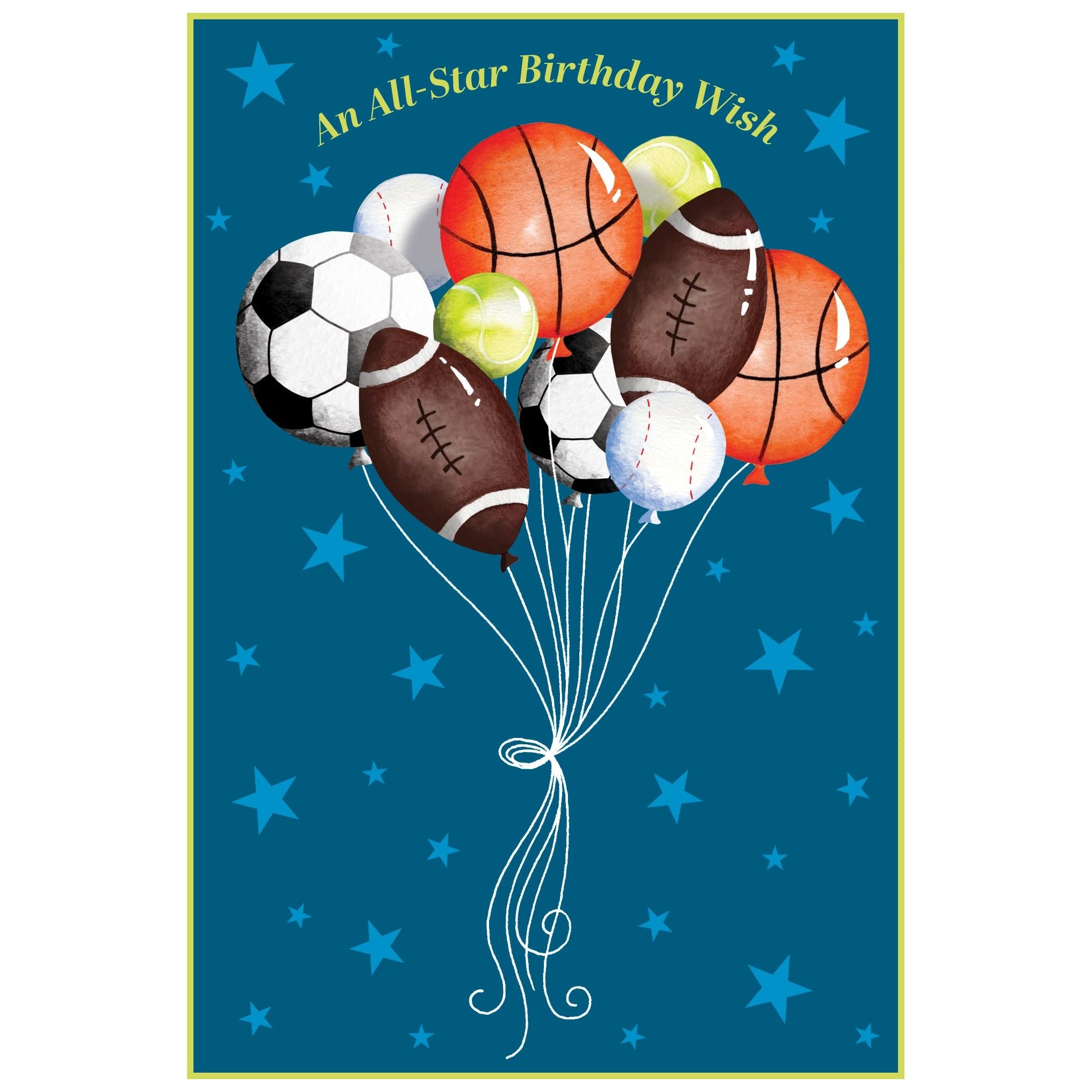 Sport Balloons Birthday Card