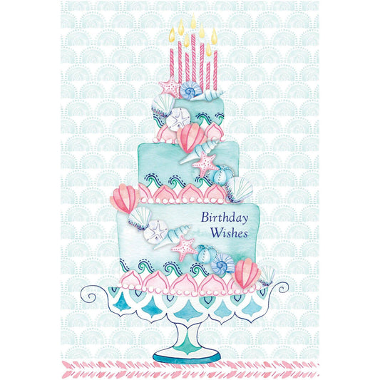 Nautical-themed birthday cake card from Pictura, featuring a colorful cake illustration on an everyday greeting card.