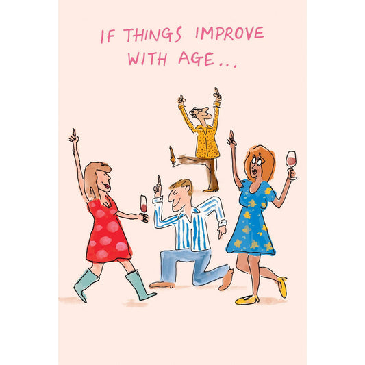 Funny birthday card from Pictura's Everyday Cards collection featuring humorous illustrations and cheerful design.