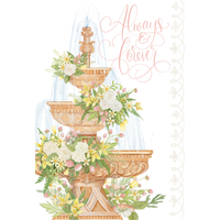 Fountain Wedding Cards Sienna's Garden