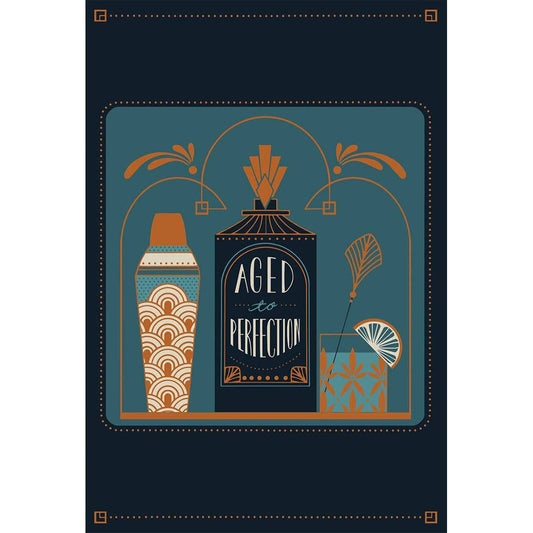 A Pictura Aged To Perfection birthday card for him, featuring a stylish design suitable for celebrating birthdays.