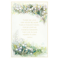 Lily Of The Valley Sympathy Card