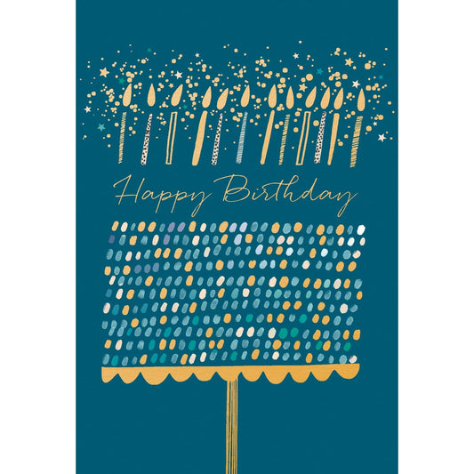 Pictura Dot Birthday Cake birthday card featuring colorful cake illustration for celebrating birthdays.