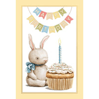 Toy Rabbit Birthday Card