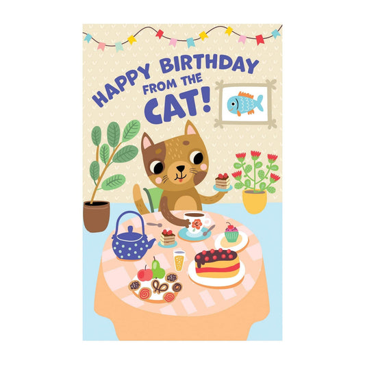 Colorful Cat Party Birthday Card from Pictura featuring a playful cat design, perfect for celebrating special occasions.