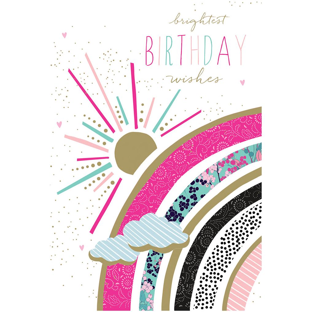 Rainbow & Sun Birthday Card Sara Miller