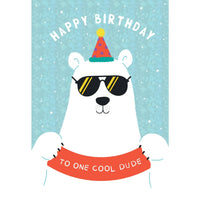 Pictura Polar Bear birthday card for him, featuring a cute polar bear illustration on an everyday greeting card.