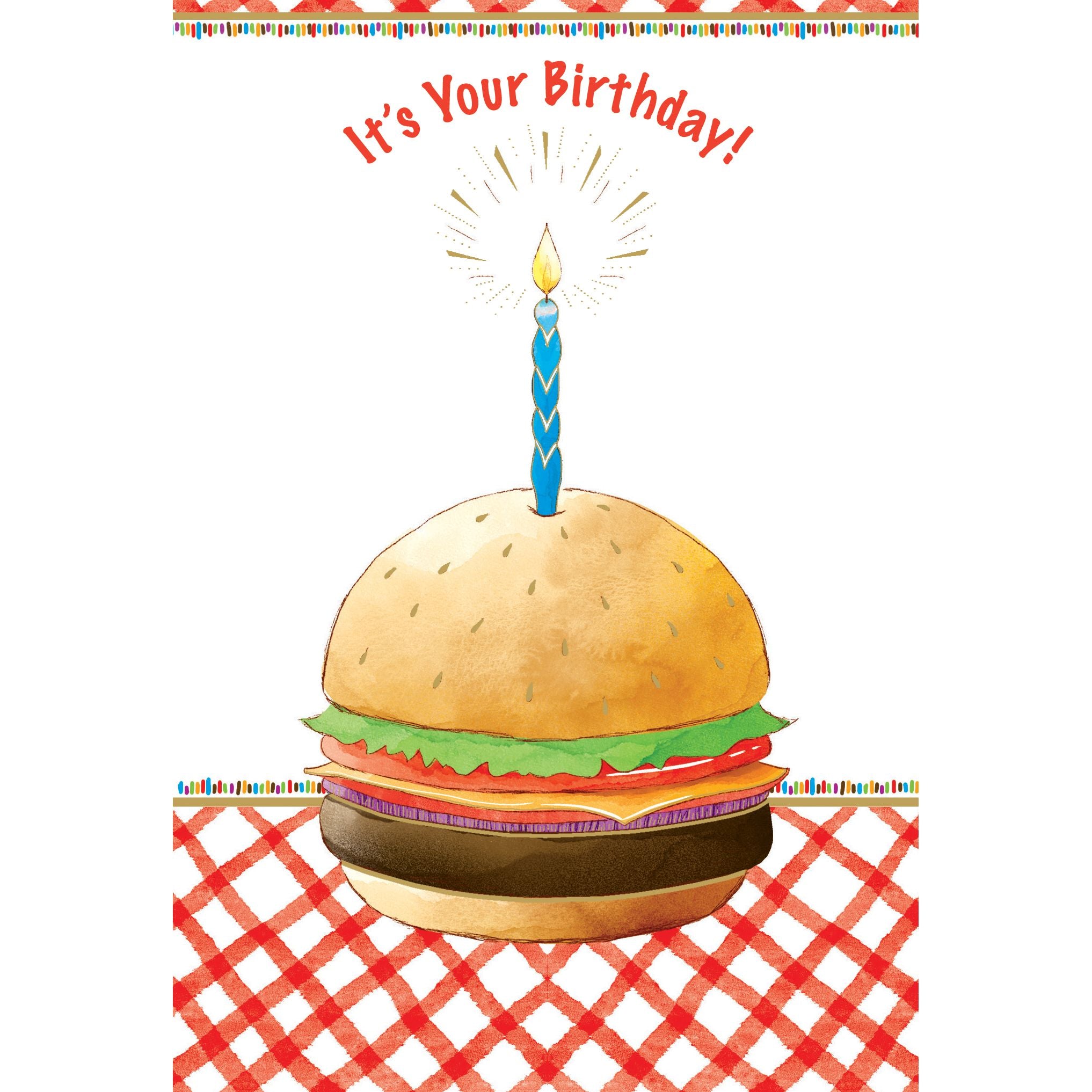 Burger Birthday Birthday Card
