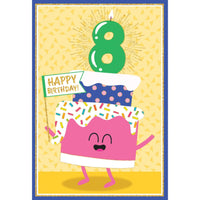 Pictura 8th Cake birthday card from the Everyday Cards collection, featuring colorful cake illustration and celebratory design.