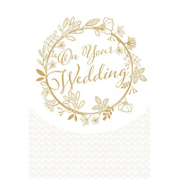 Pictura On Your Wedding greeting card featuring elegant wedding-themed design for special occasion messages.