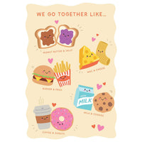 Pictura We Go Together Like anniversary greeting card with heartfelt message and floral design for special occasions