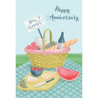 Pictura Bon Apetit anniversary greeting card featuring elegant design, perfect for celebrating special occasions with loved ones.