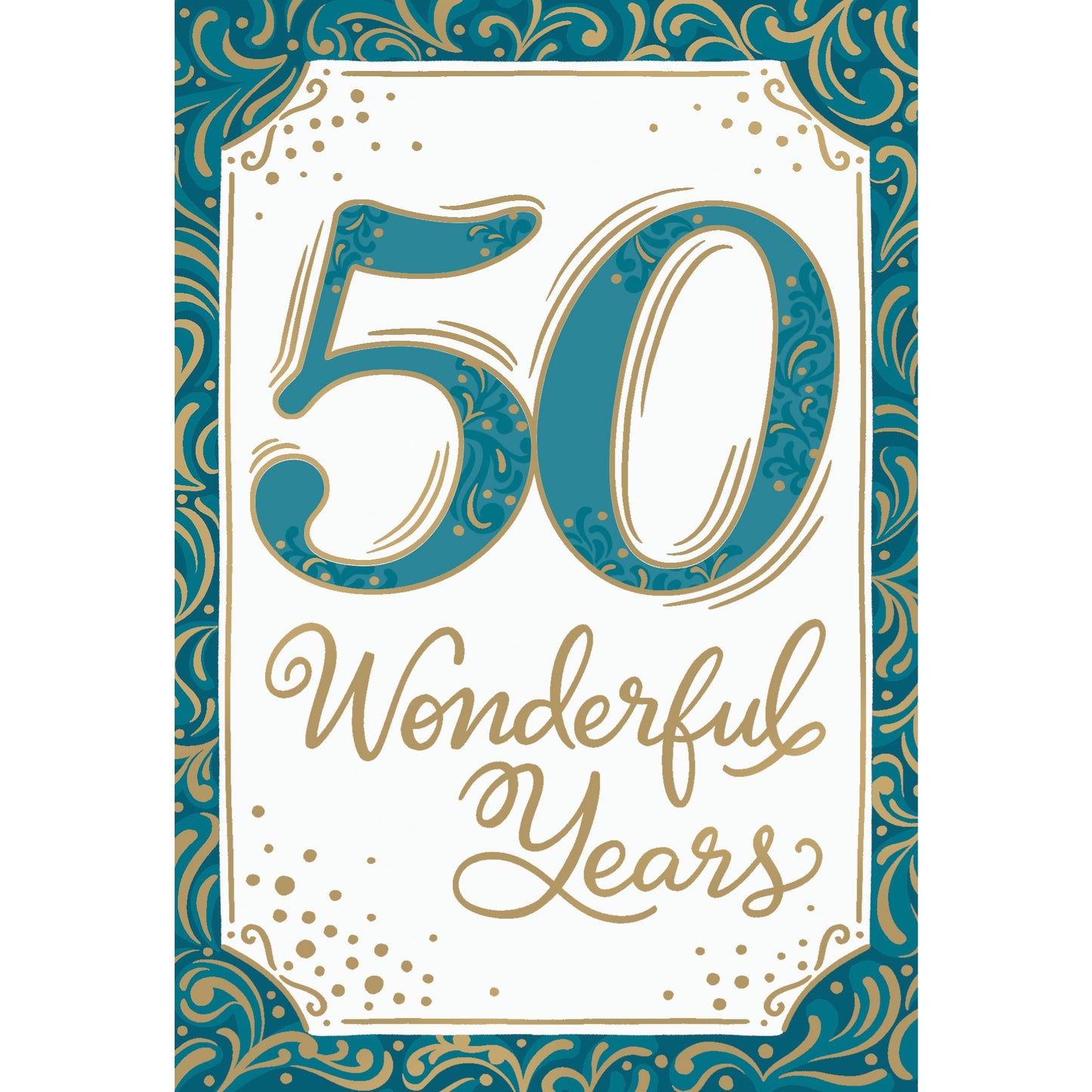 50 Wonderful Years 50th Anniversary Card
