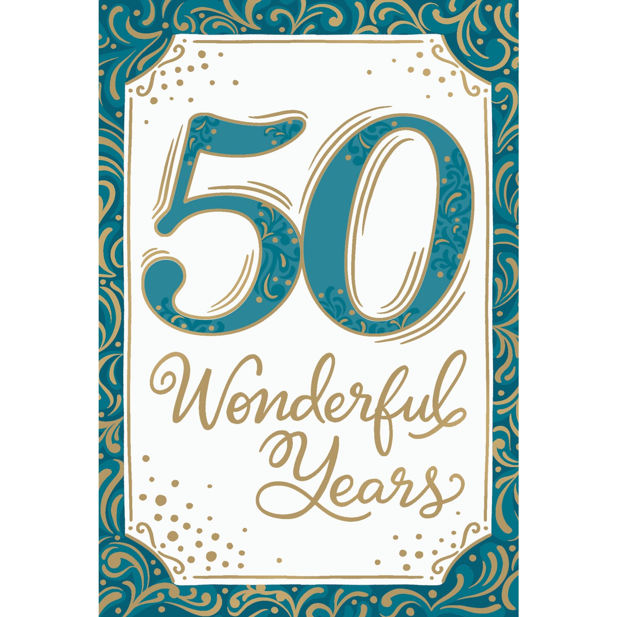 50 Wonderful Years 50th Anniversary Card