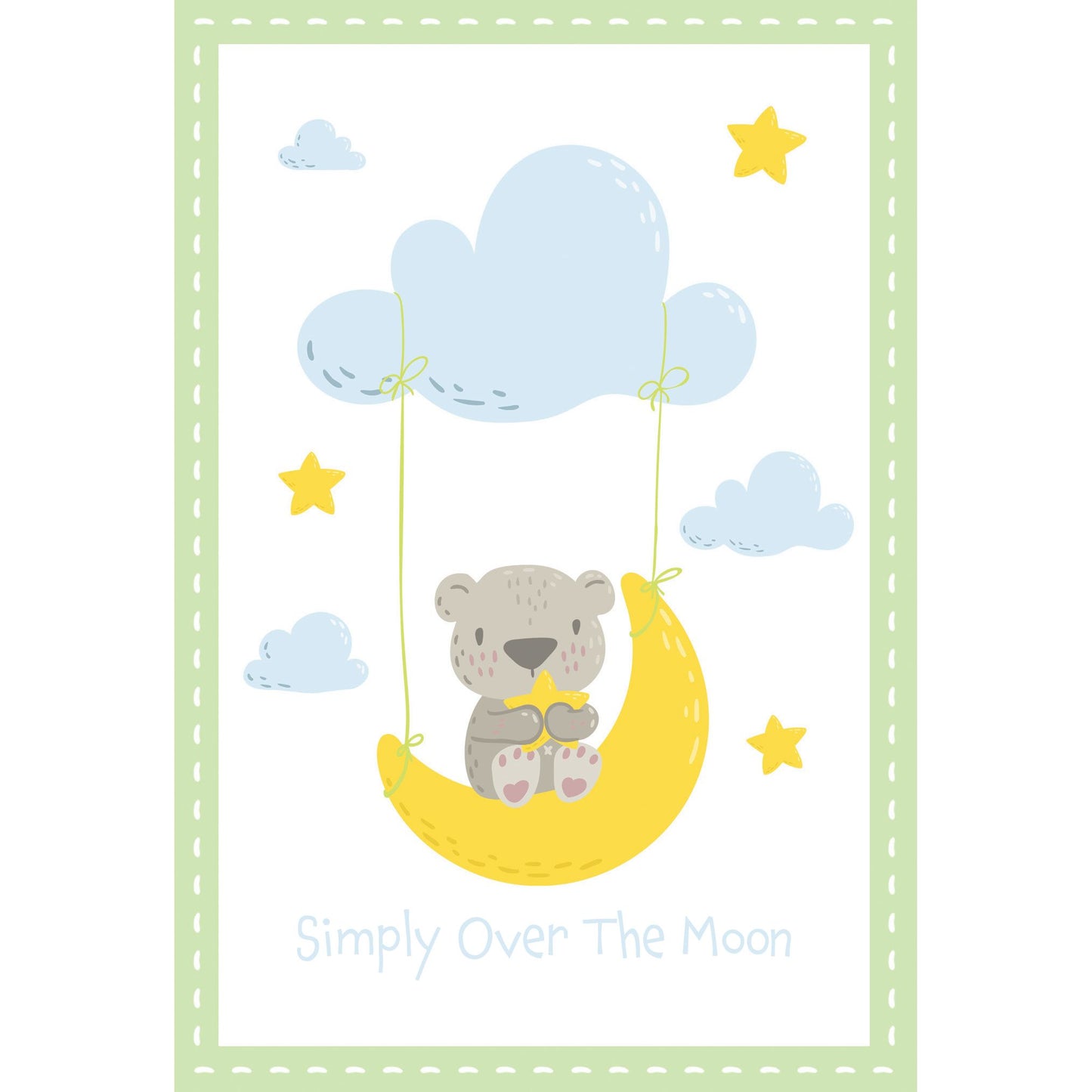 Moon Bear Baby Card