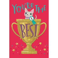Pictura You're The Best Congratulations Card with colorful design, perfect for celebrating achievements and special moments.