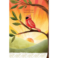 Cardmore Cardinal Sympathy Card featuring elegant red cardinal illustration on a heartfelt sympathy greeting card.