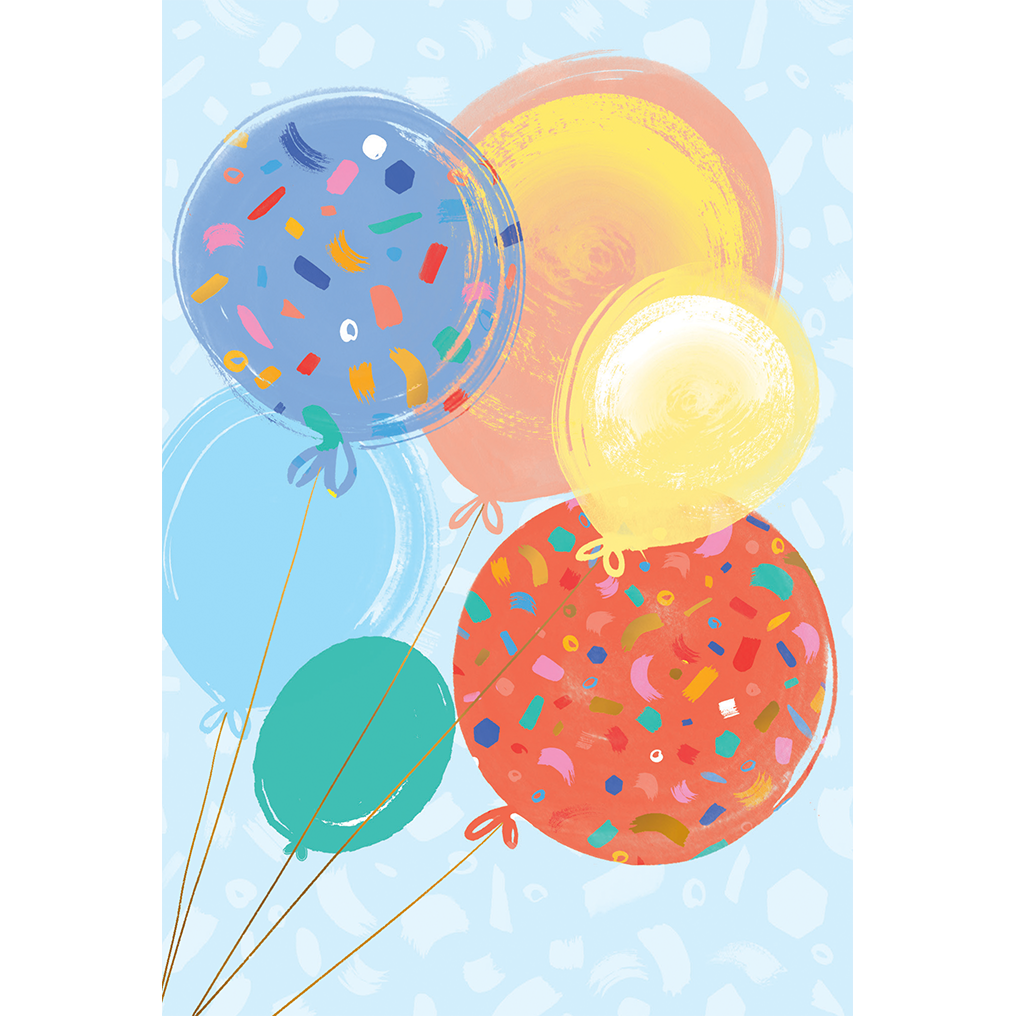 Bunch Of Balloons Birthday Card